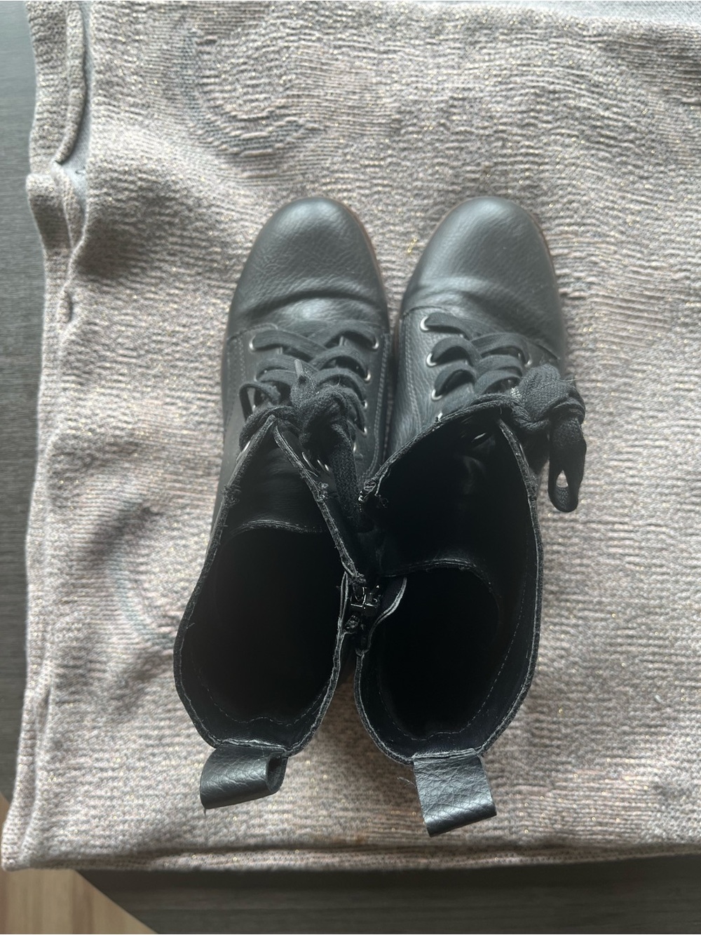 Black Women's Lace-Up Ankle Booties